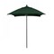 California Umbrella 6' Black Aluminum Market Patio Umbrella, Sunbrella Forest Green 194061334119 - alternate 1
